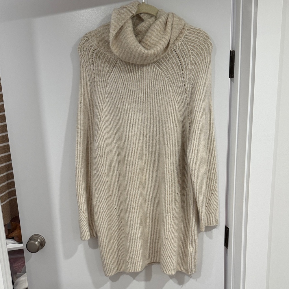 Topshop Cream Cowl Neck Sweater